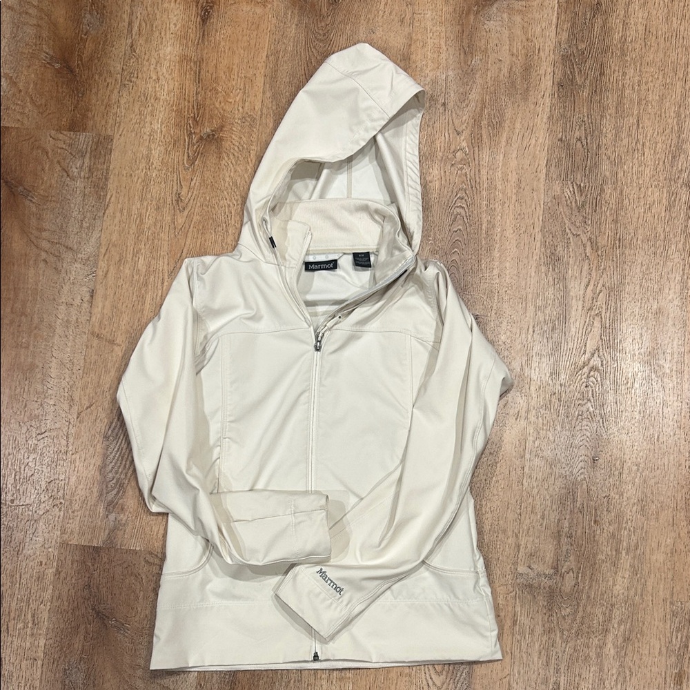 Marmot Cream Soft Shell Hooded Jacket